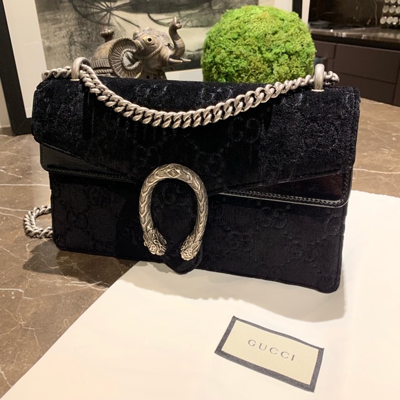 dionysus gg velvet small shoulder bag